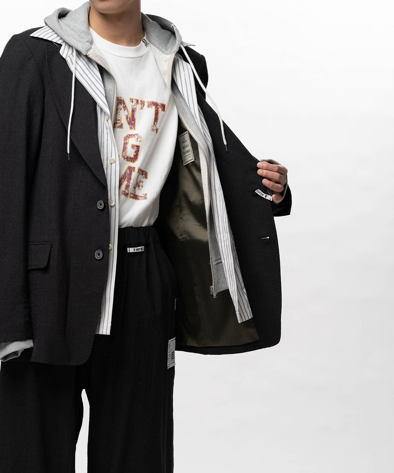 Mix Layered Wool Jacket 10