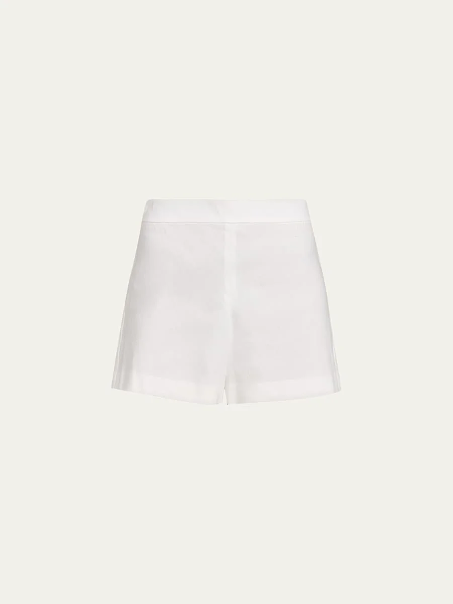 Hera Linen-Blend Flare Shorts - 1