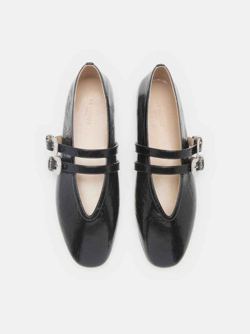 Ballet Claudia Slipper / Black Naplack Leather 3