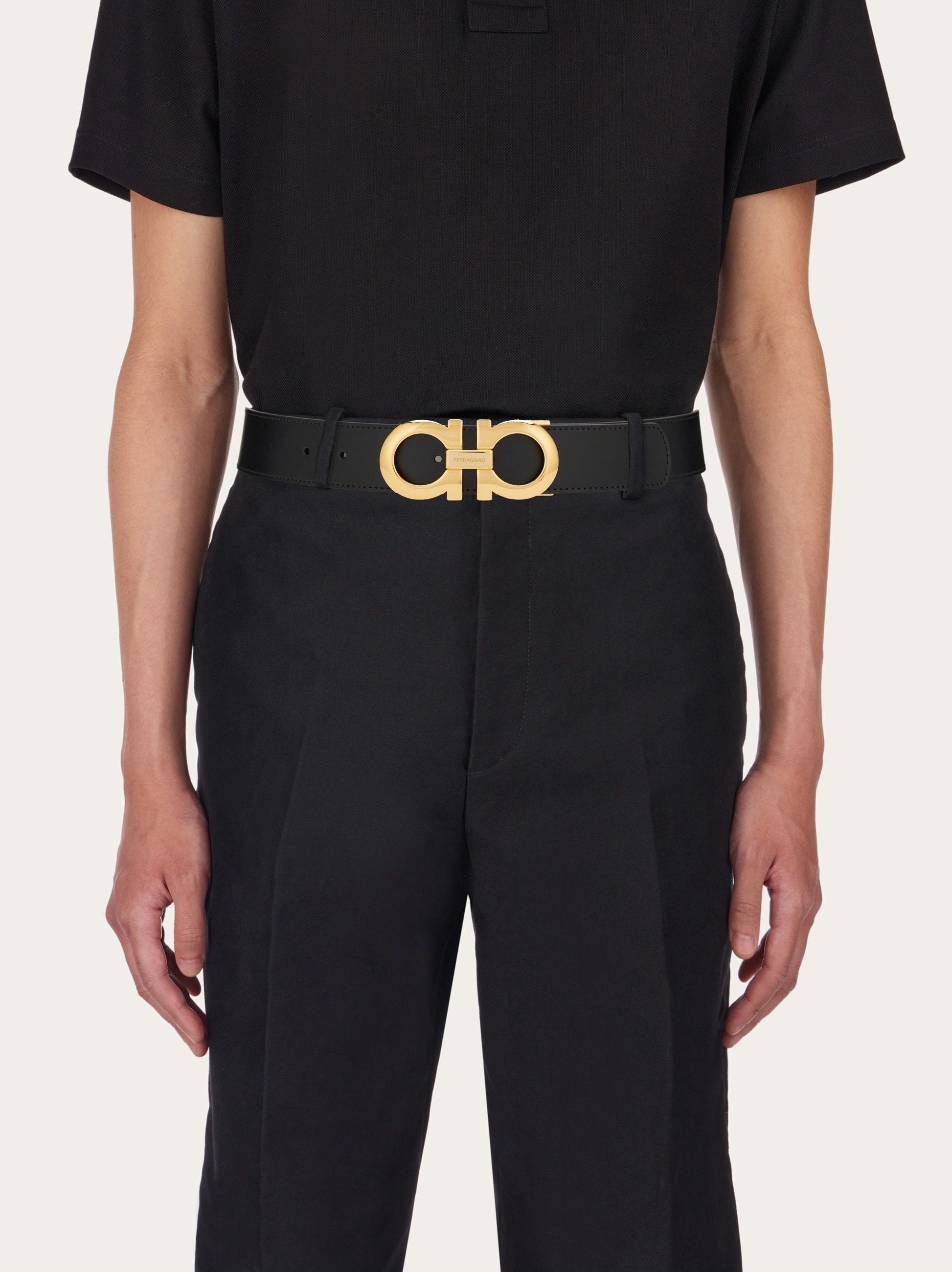 Reversible and adjustable Gancini belt - 4