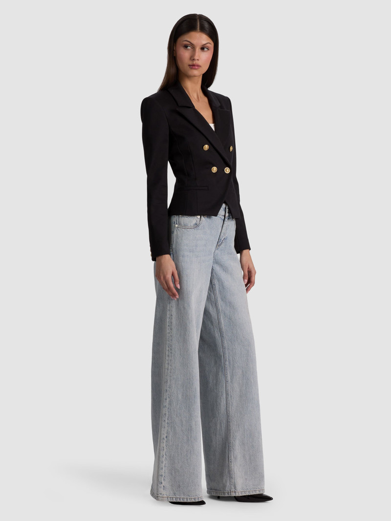 SABLE DOUBLE BREASTED CROPPED BLAZER 6