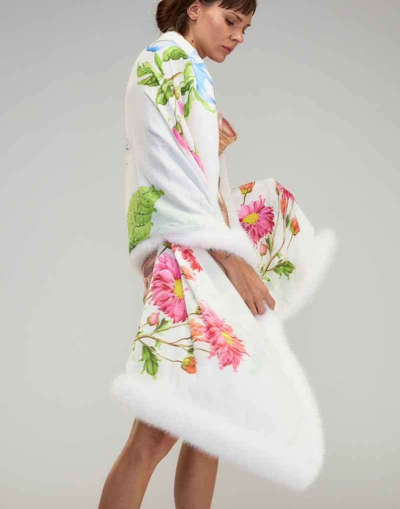 Faux Fur Trim Wrap 3