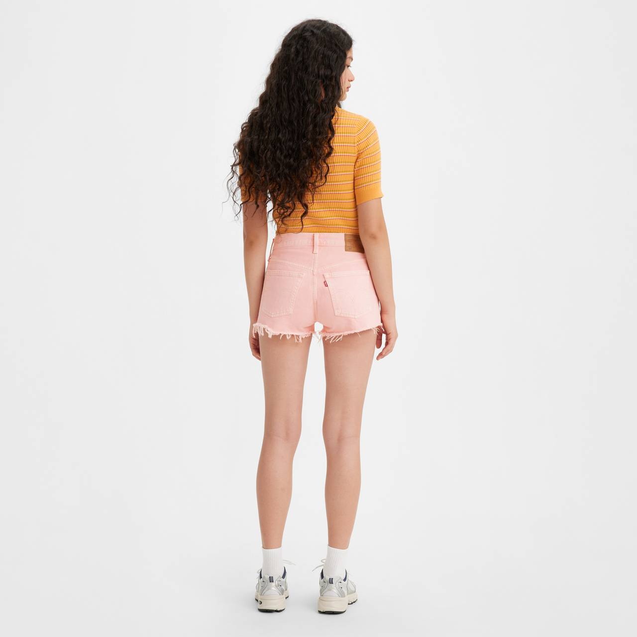 501® HIGH RISE WOMEN'S COLORED DENIM SHORTS - 4