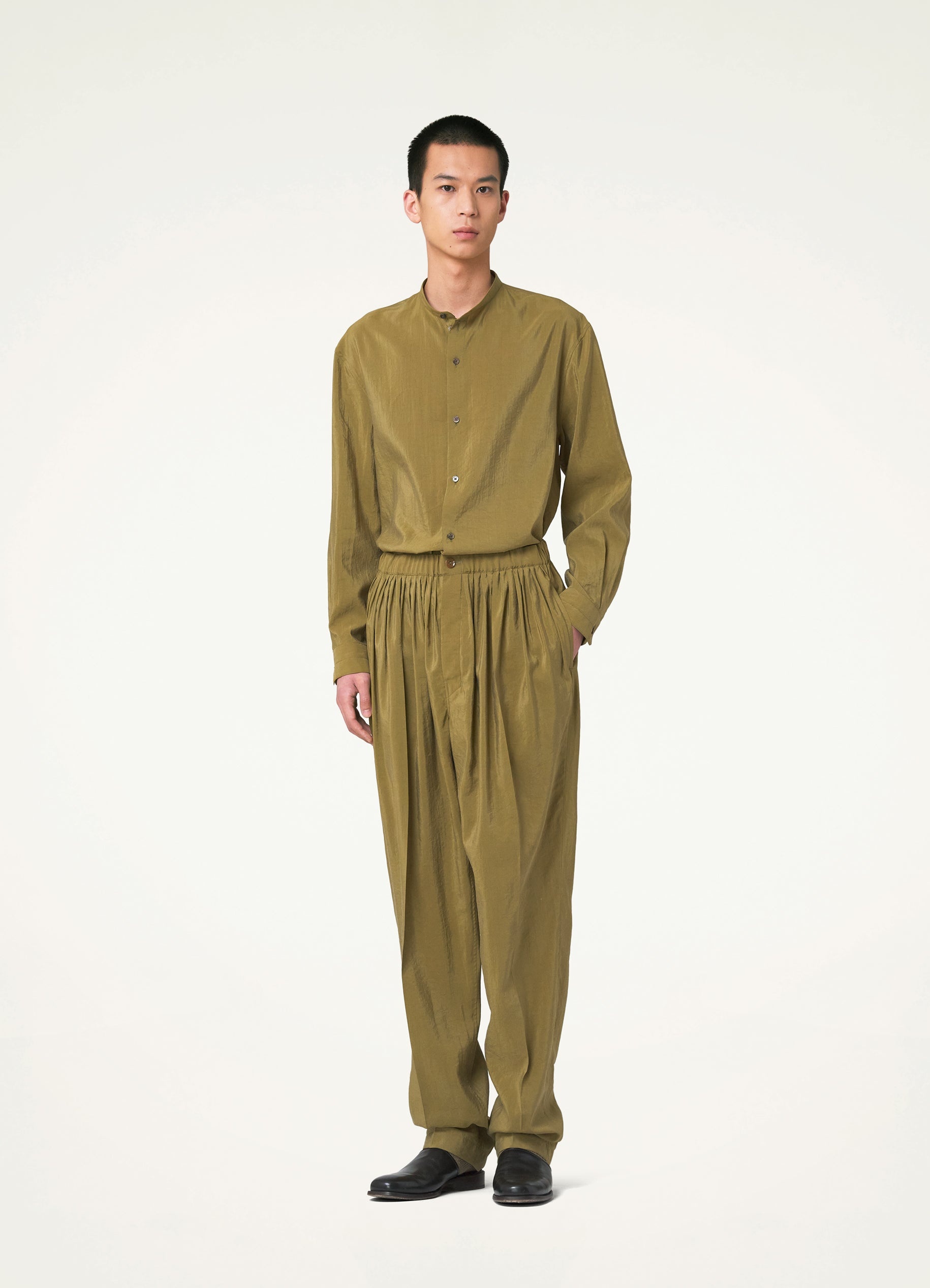 PLEATED RELAXED PANTS - 4