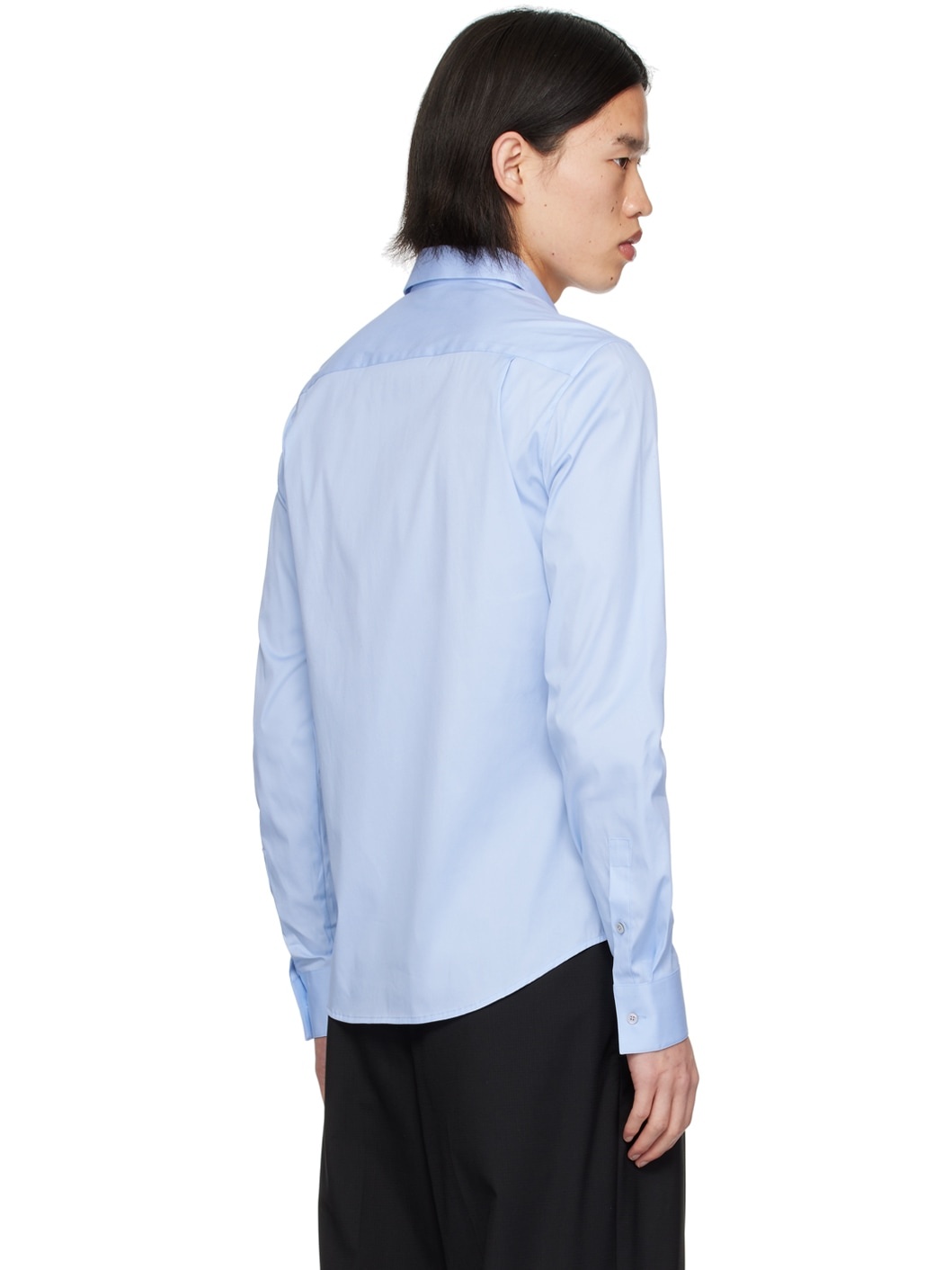 Blue Button Up Shirt - 3