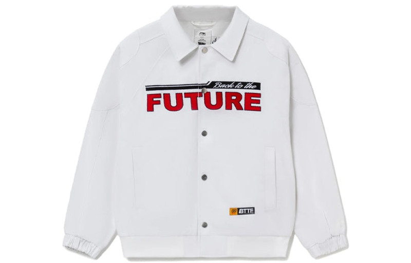 Li-Ning x 미래 그래픽 작업 재킷 'White'AFDR831-2 - 1