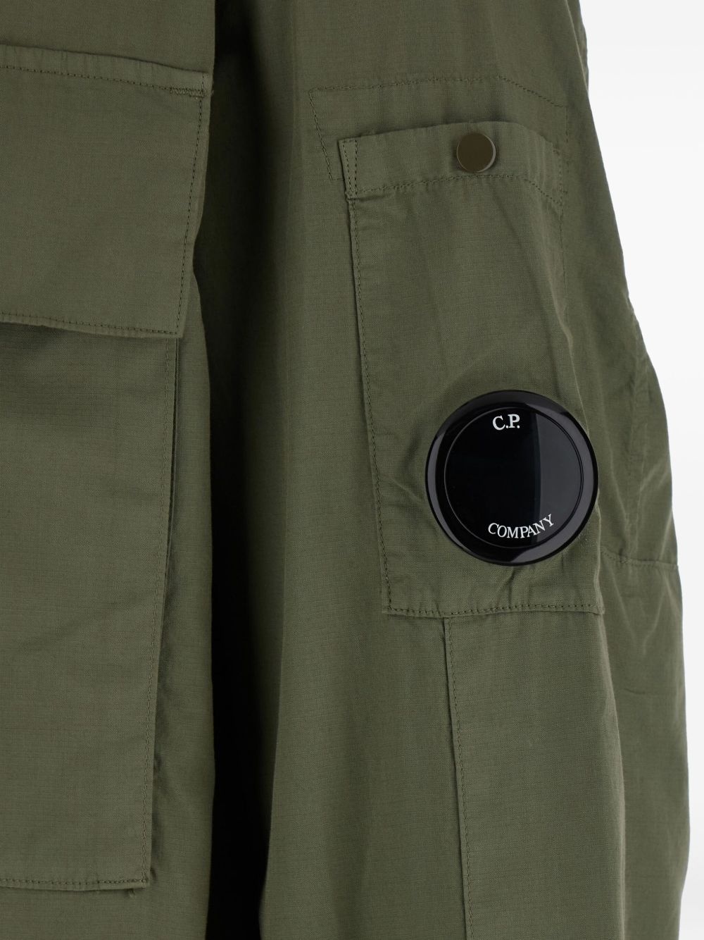 utility-pocket shirt jacket - 3