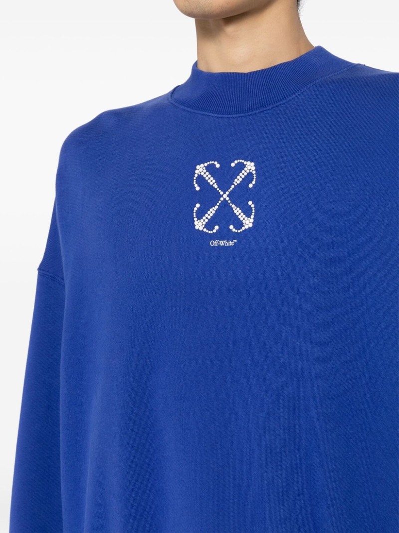 Arrows beaded cotton sweatshirt 5