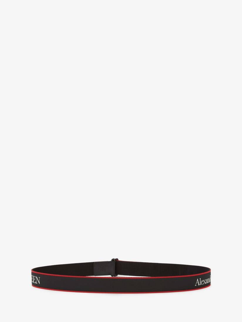 Camera Belt in Black/red - 2