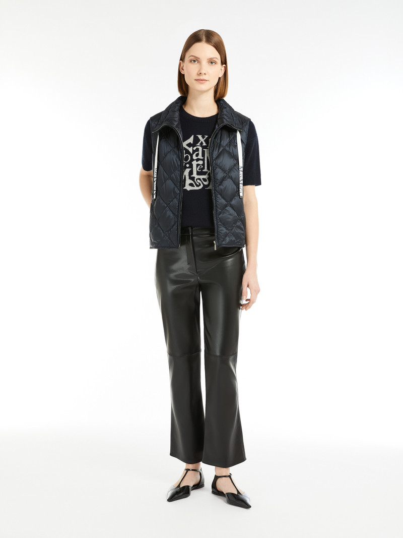 Max Mara TREGIC Water-repellent canvas padded gilet outlook
