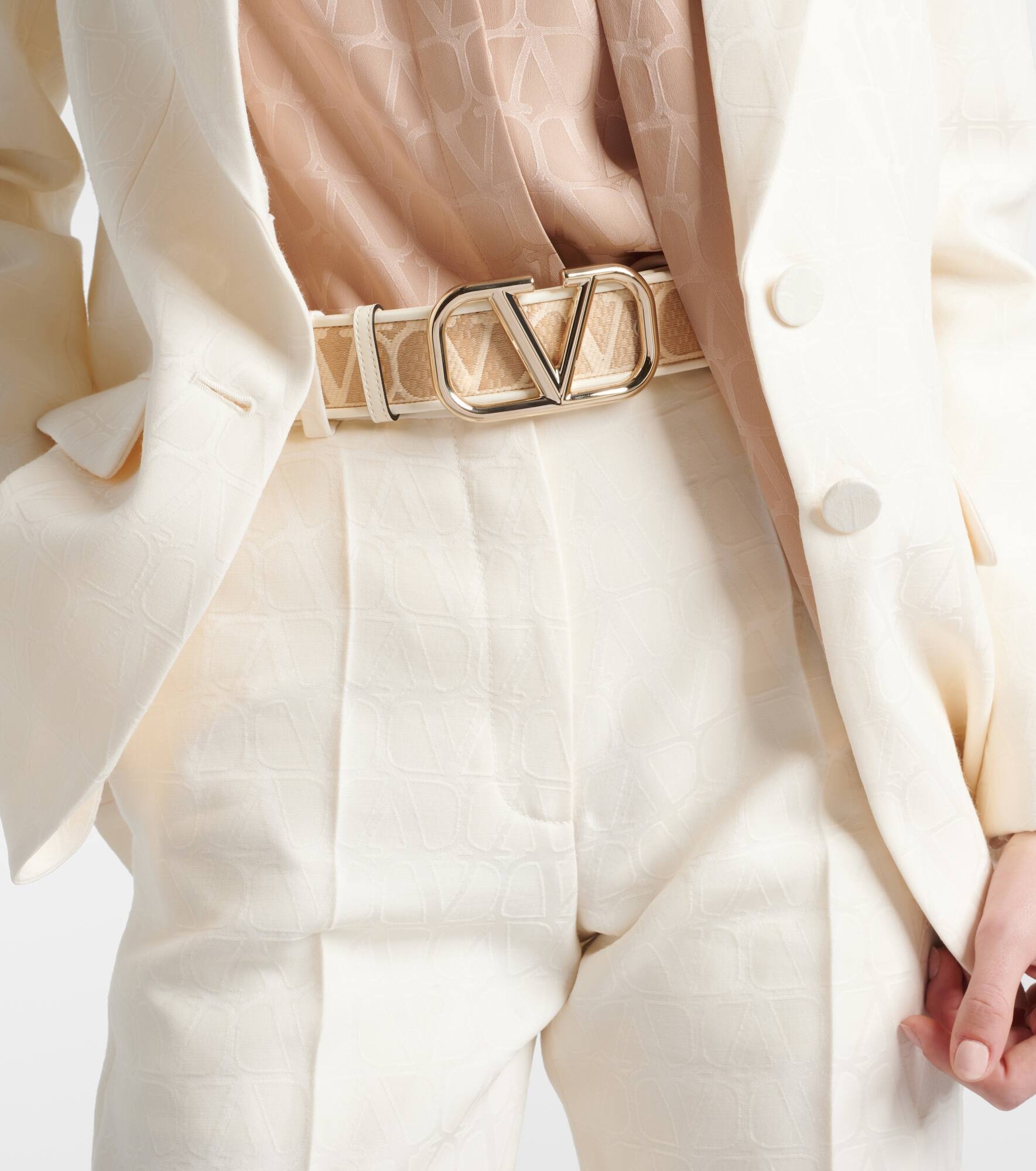 Toile Iconographe raffia-effect belt - 2