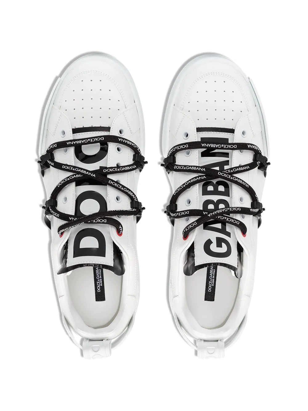 Portofino logo-embossed sneakers - 4