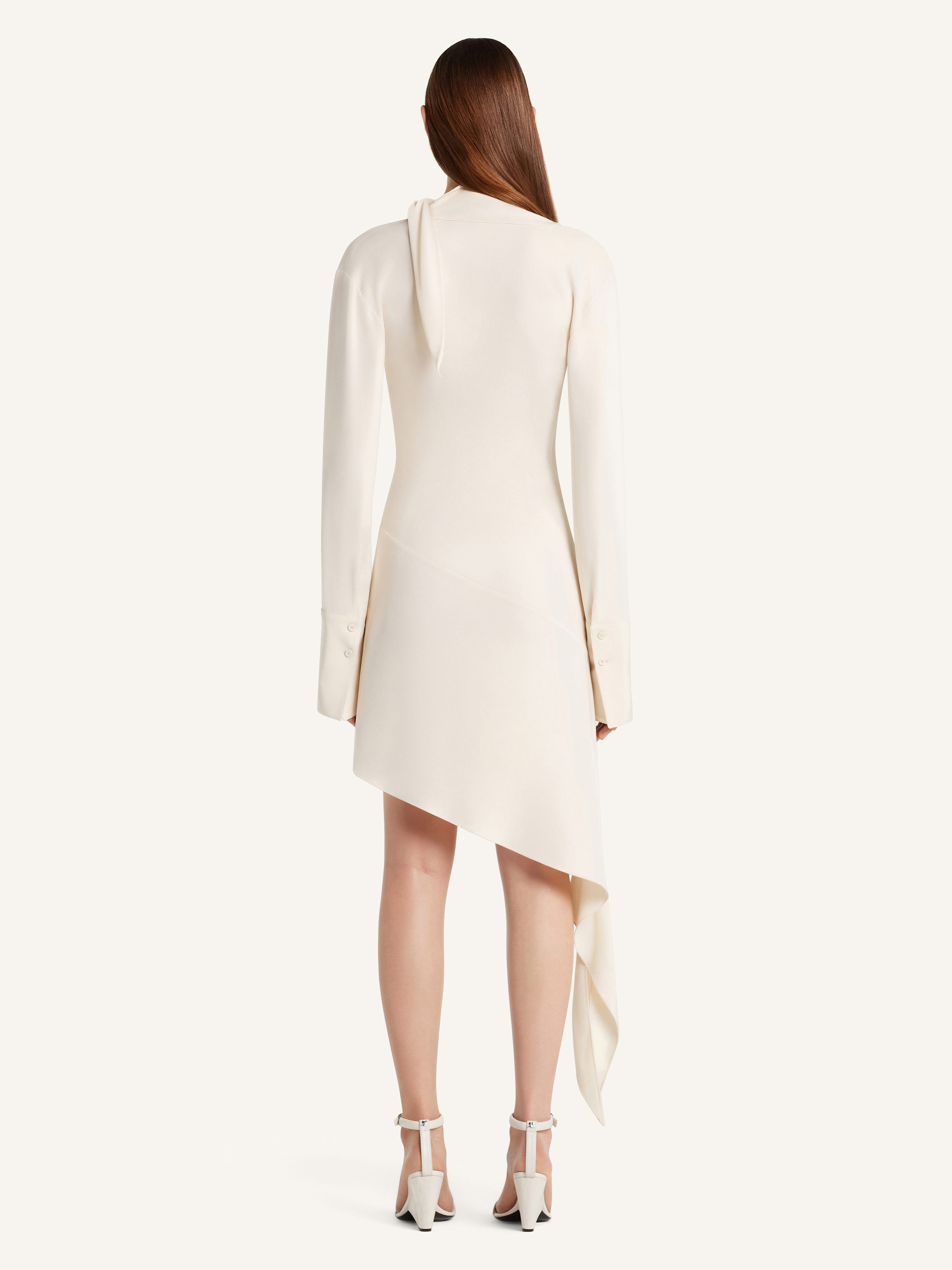 SCARF SATIN DRESS - 4