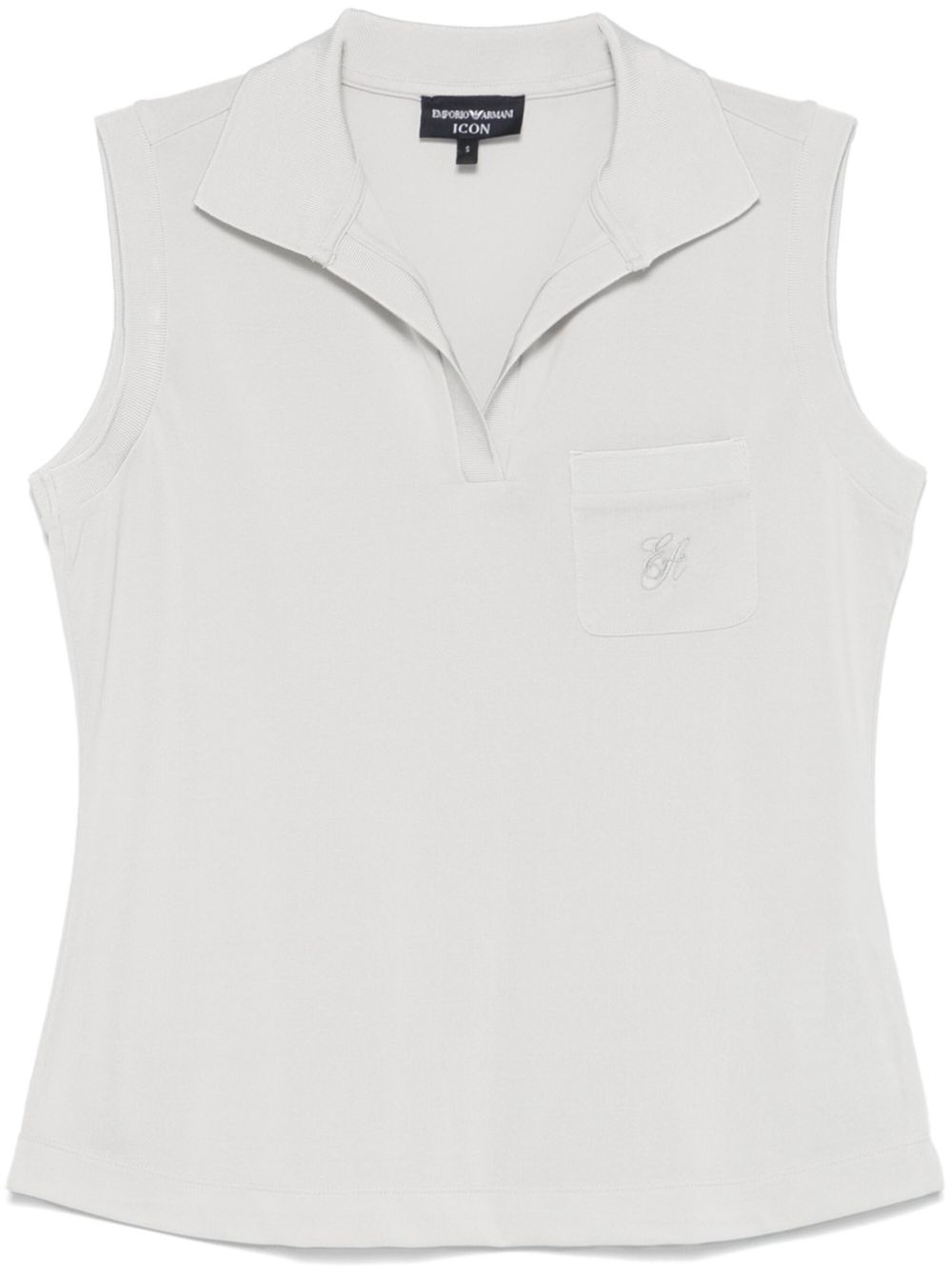 logo-embroidered vest - 1