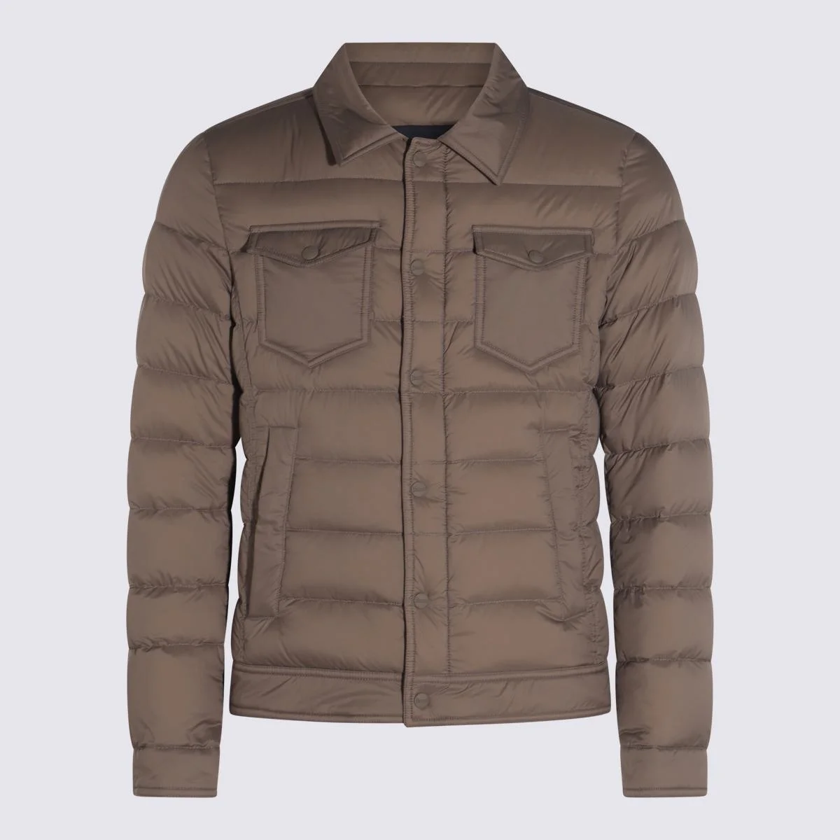 Herno Light Beige Down Jacket - 1