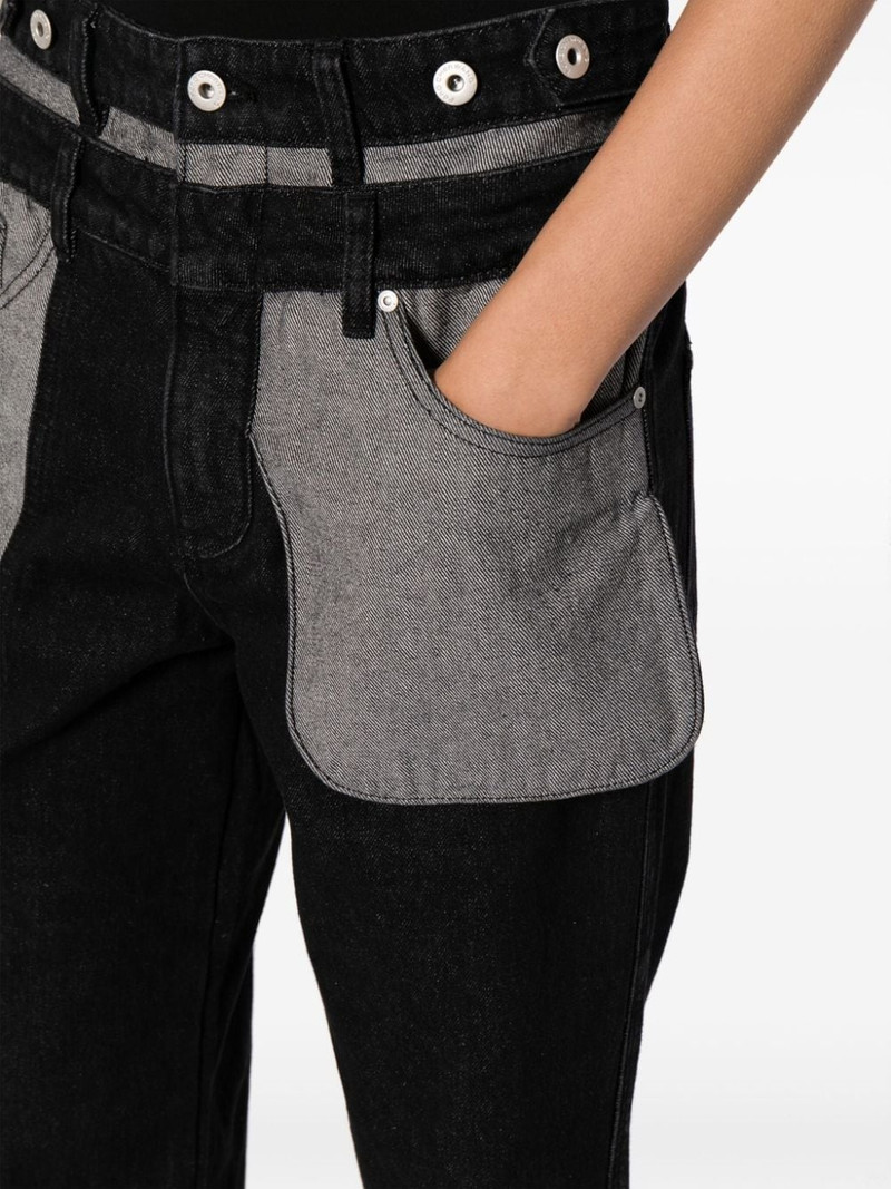 mid-rise straight-leg jeans 5