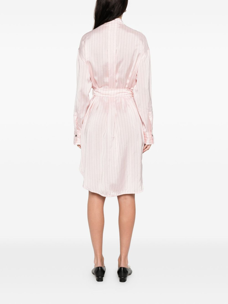 belted striped midi shirt dress 4
