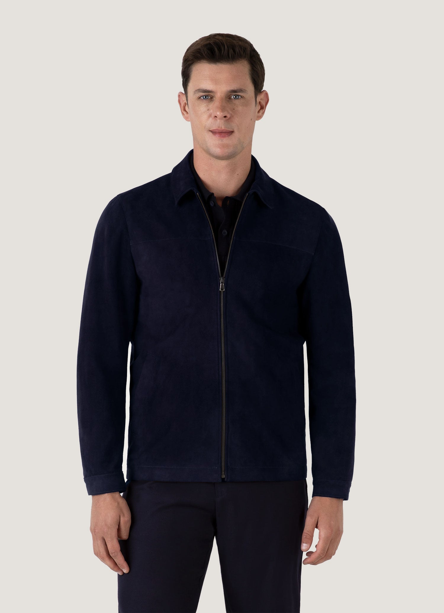 Suede Harrington Jacket - 2