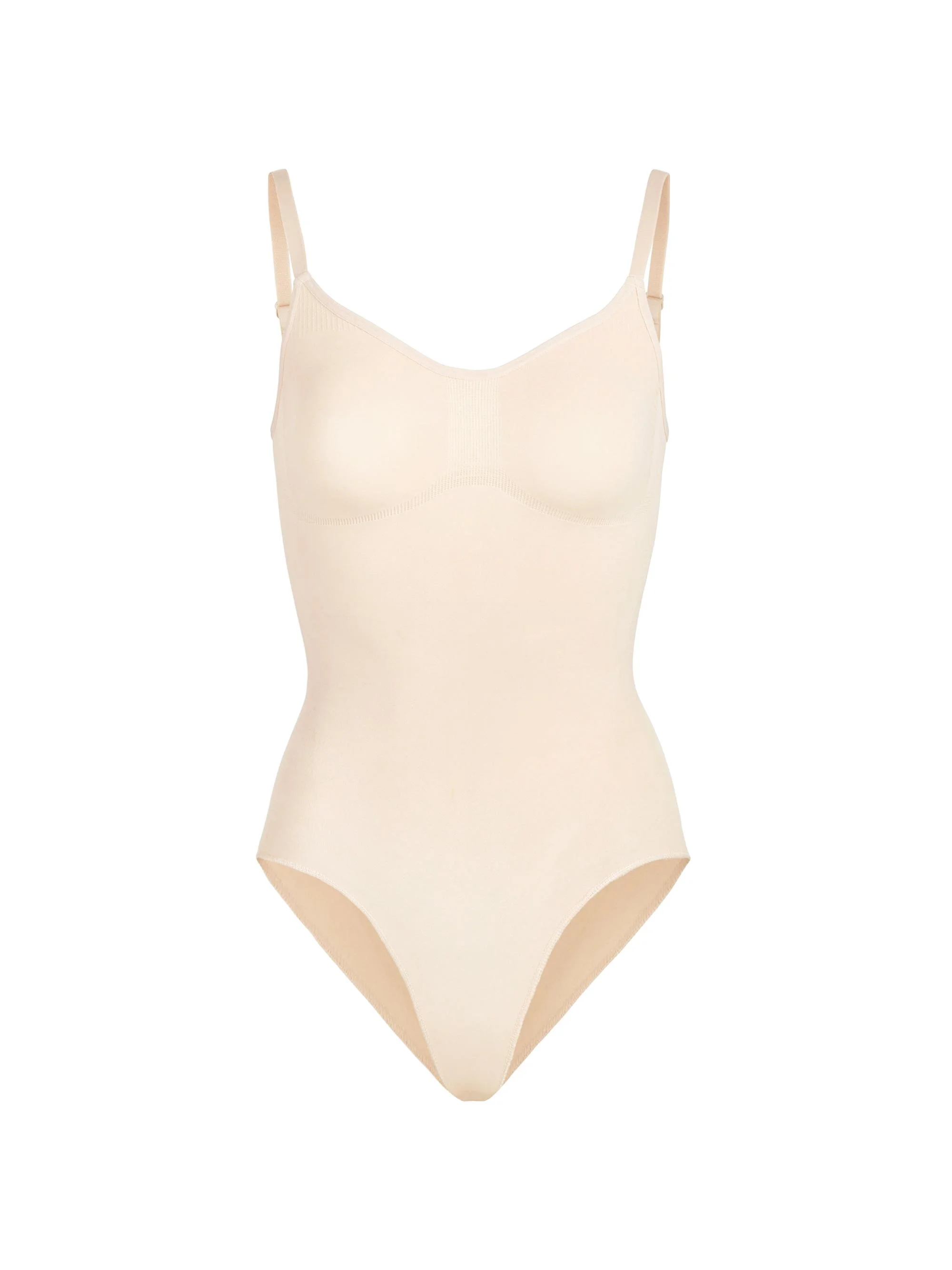 Women's Seamless Sculpt Brief Bodysuit - Clay - 1