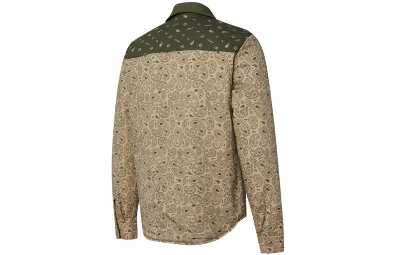 PUMA PUMA Paisley Woven Reversible Shacke Shirt 'Tan Green' 534972-12 outlook