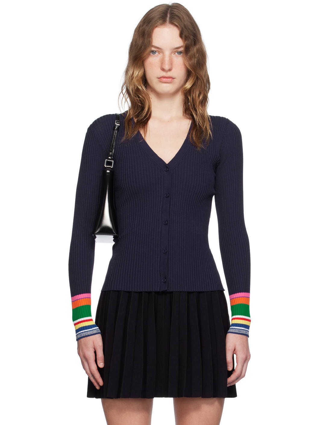 Navy Cargo Cardigan - 1