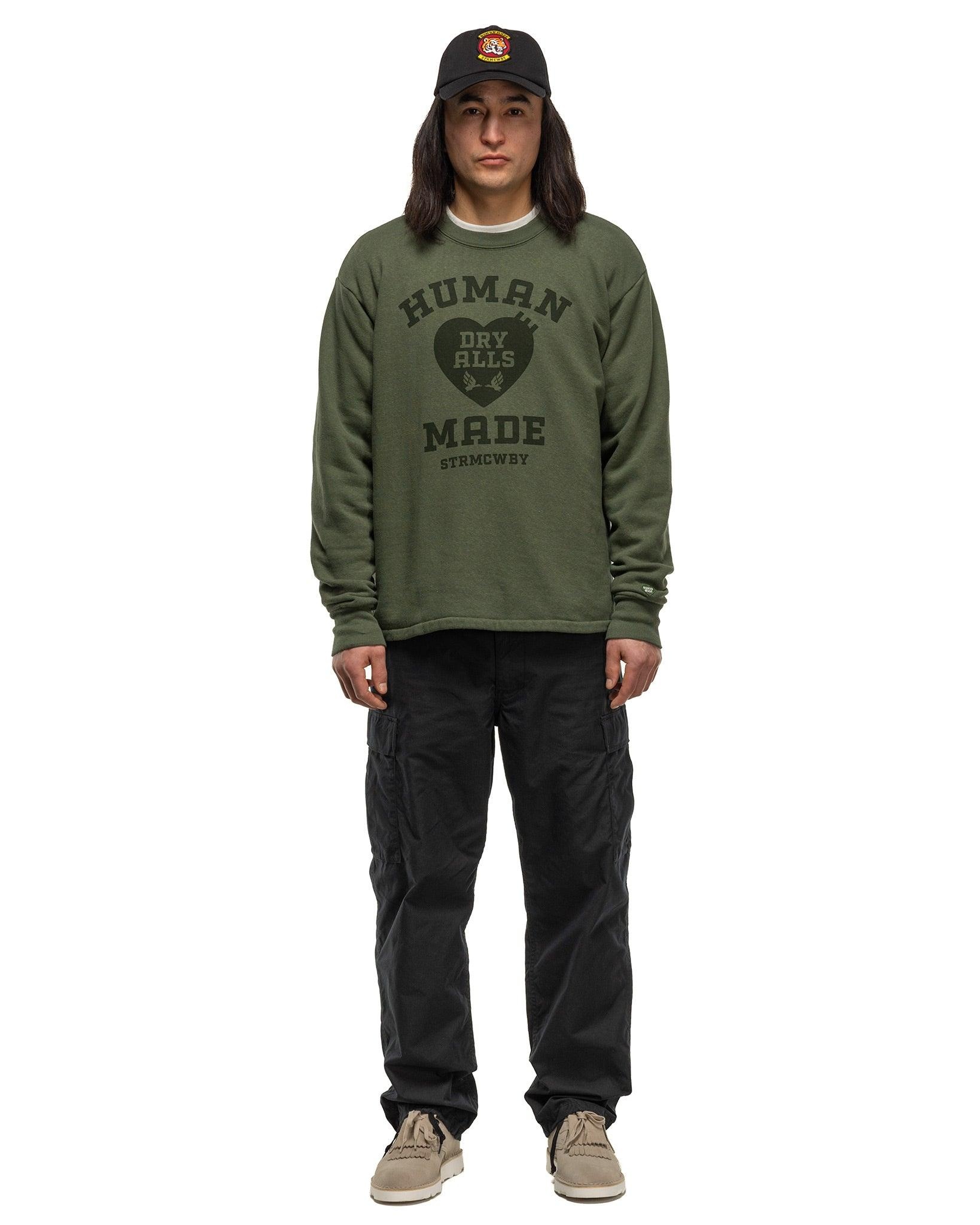 Human Made Military Sweatshirt Olive Drab | REVERSIBLE