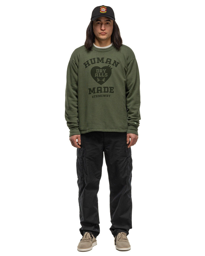 Human Made Military Sweatshirt Olive Drab outlook