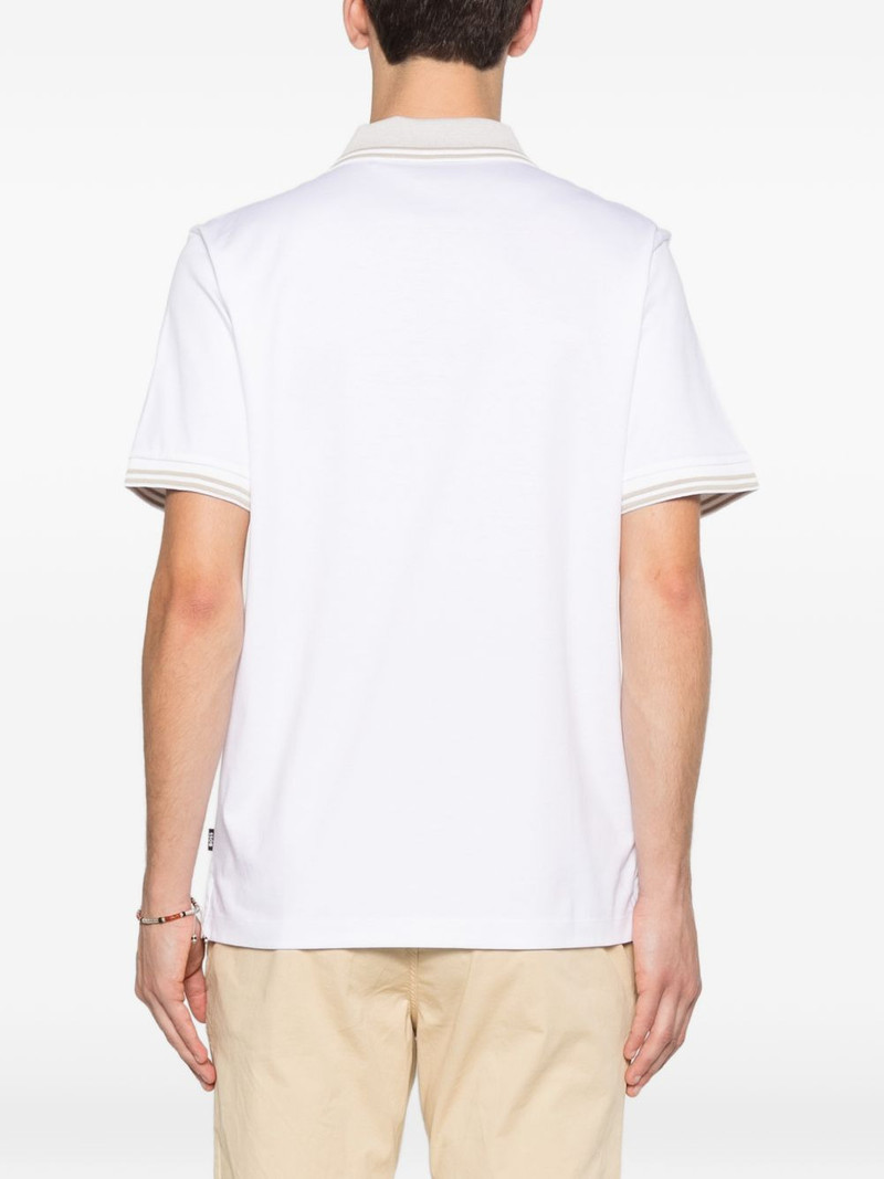 tipped-trim polo shirt 4