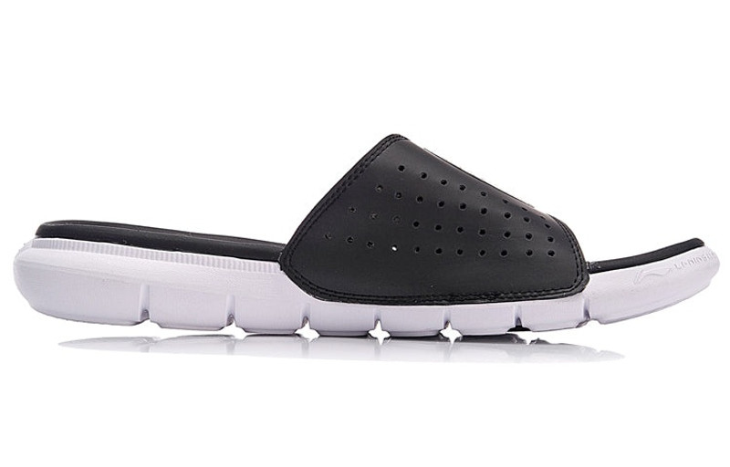 Li-Ning Wade Lifestyle Slides 'Black White' ABTN003-3 2