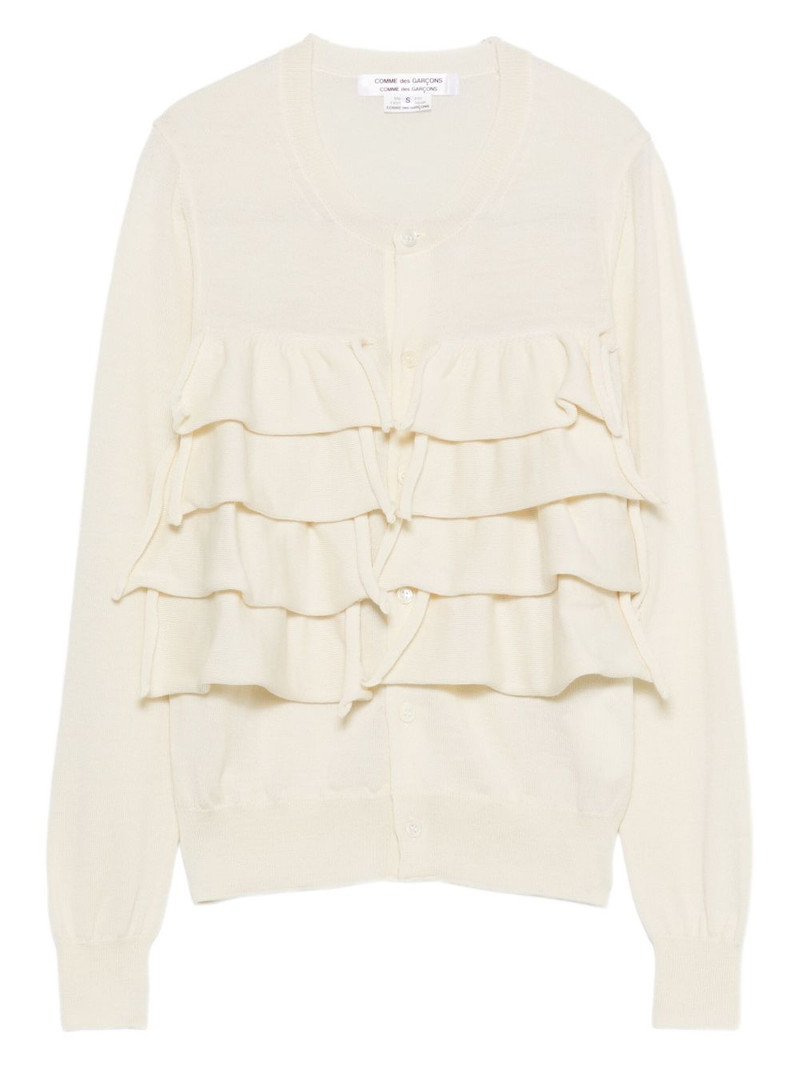 tiered-ruffle cardigan 1