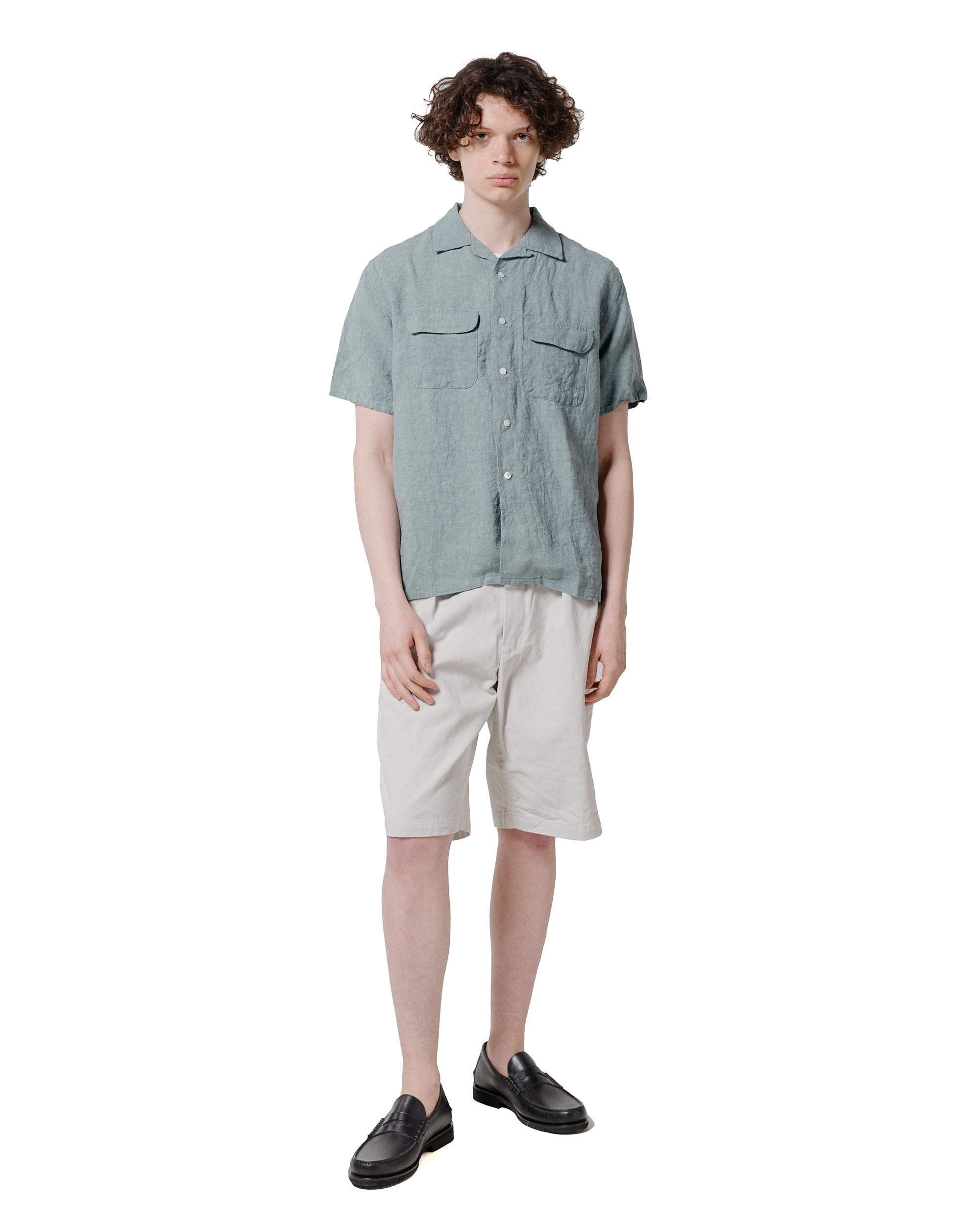 Open Collar 1/40 Linen Sax - 4
