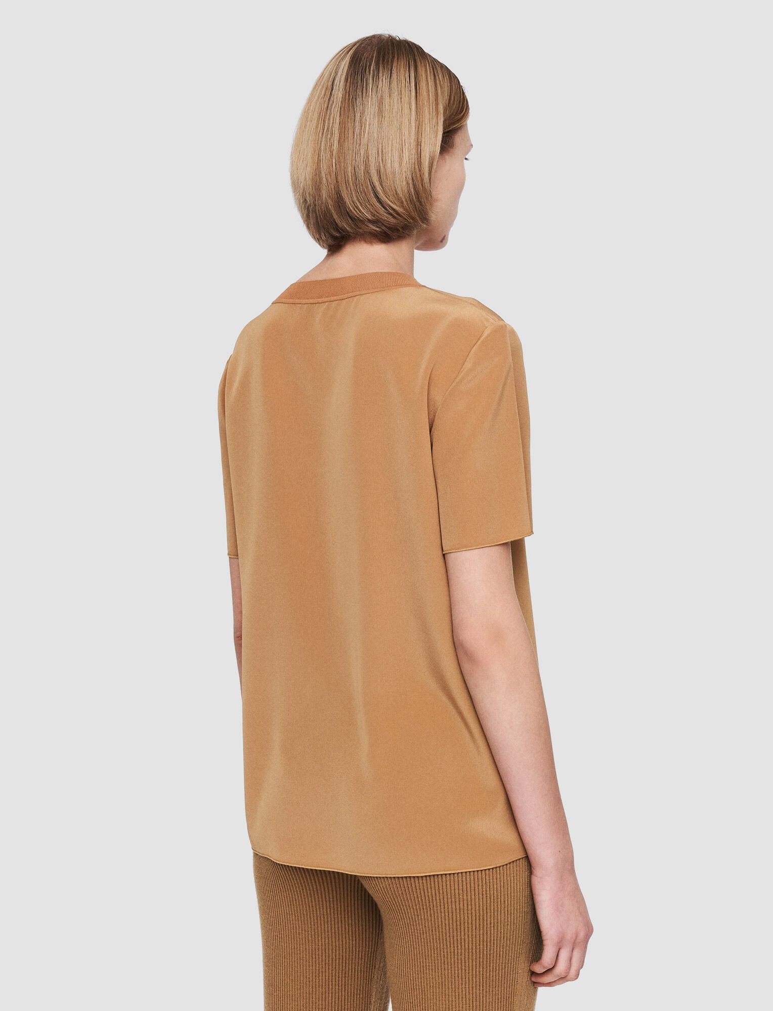 Silk Crepe de Soie Rubin Blouse - 4