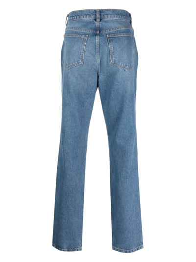 Moschino Leo Teddy-print straight-leg jeans outlook