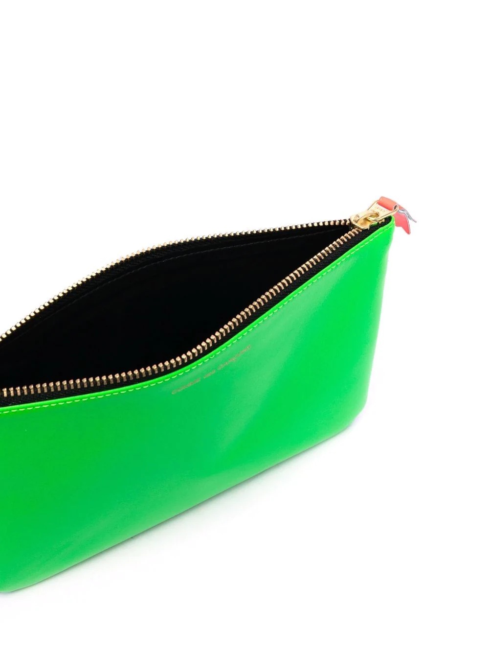 neon leather clutch bag - 5