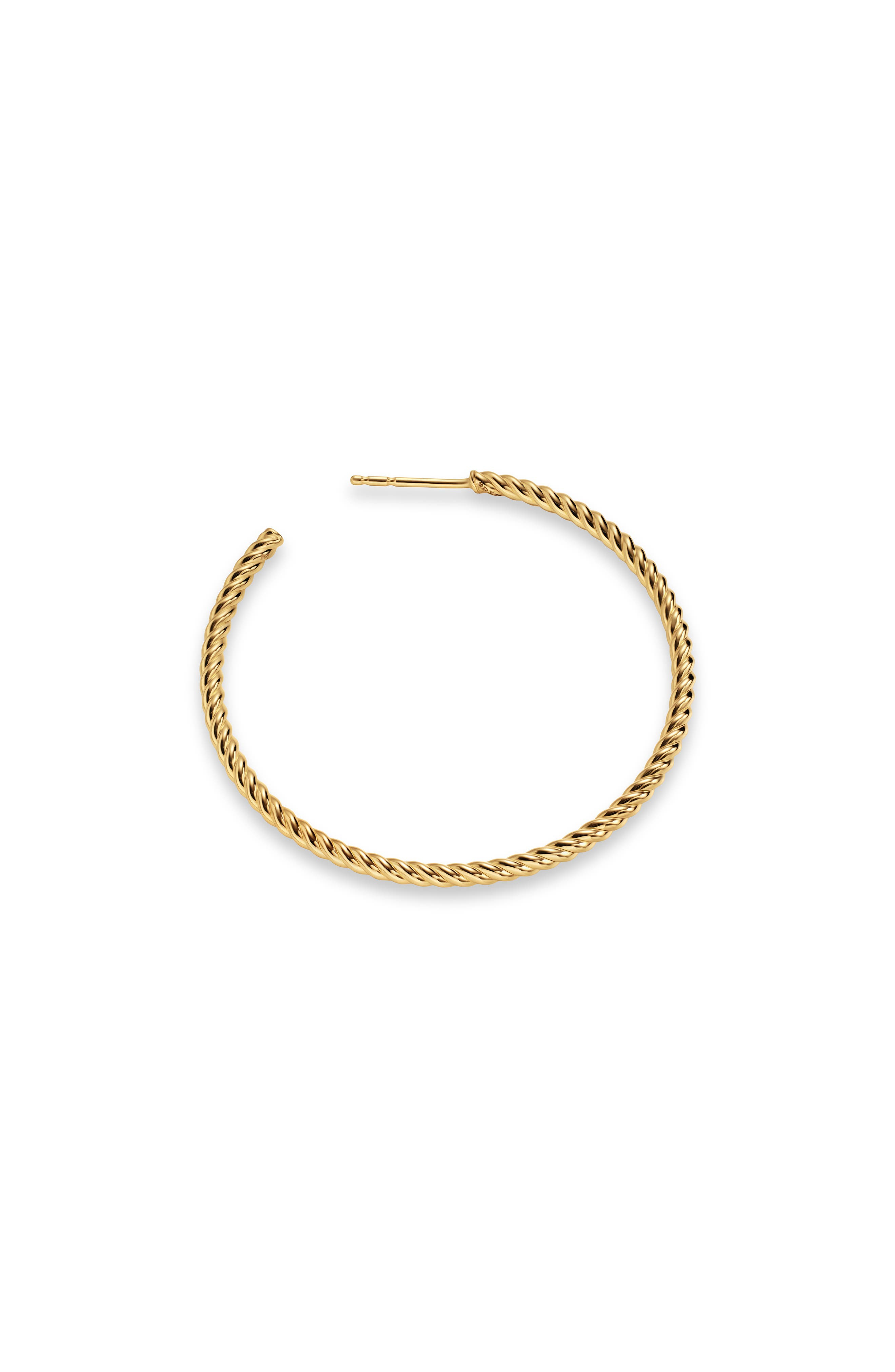 David Yurman Cable Hoop Earrings in 18K Yellow Gold, 42.3mm at Nordstrom - 6