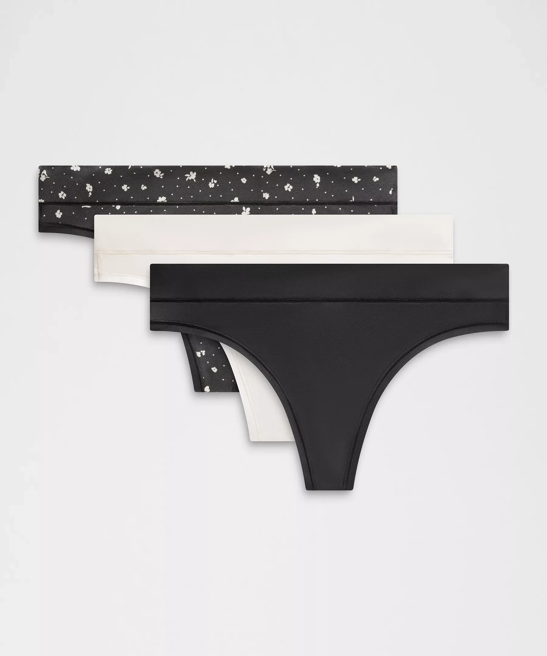 UnderEase Mid-Rise Thong Underwear *3 Pack - 1