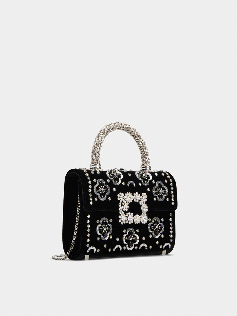 Roger Vivier Jewel Efflorescence Mini Bag in velvet outlook