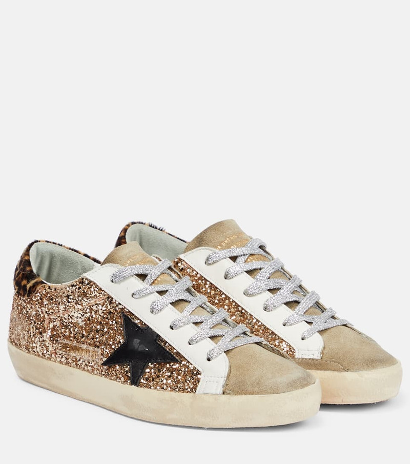Super-Star glitter leather sneakers 1