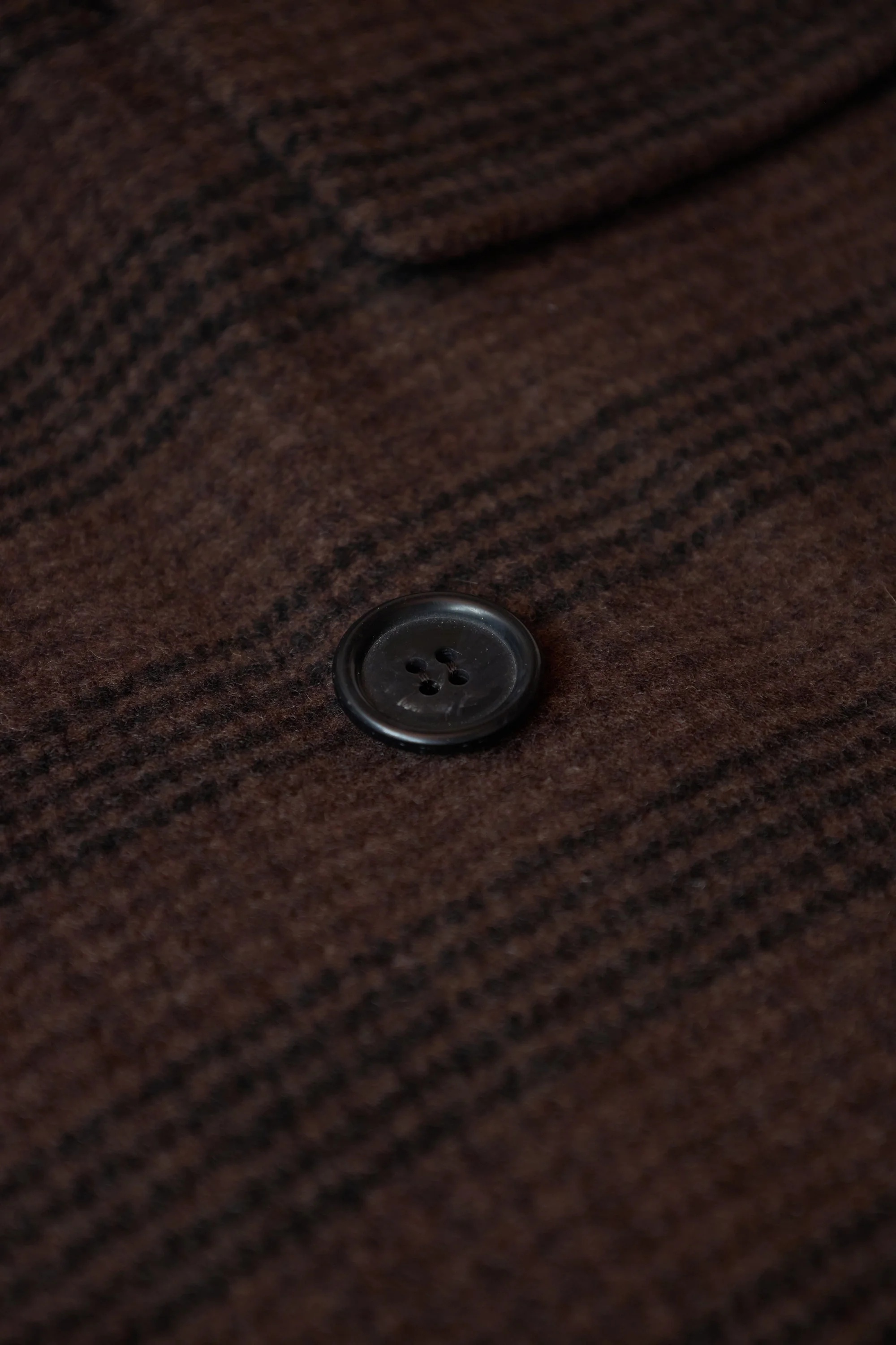 MM6 Maison Margiela Checked Wool Blend Coat Brown/Black - 3