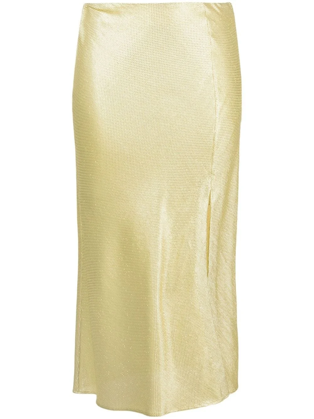 Music lurex jacquard pencil skirt - 1