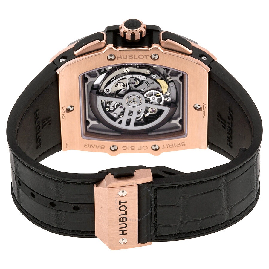 Hublot Spirit Of Big Bang Square Automatic Skeleton Dial Black Rubber Band Men's Watch 601.OM.0183.L - 3