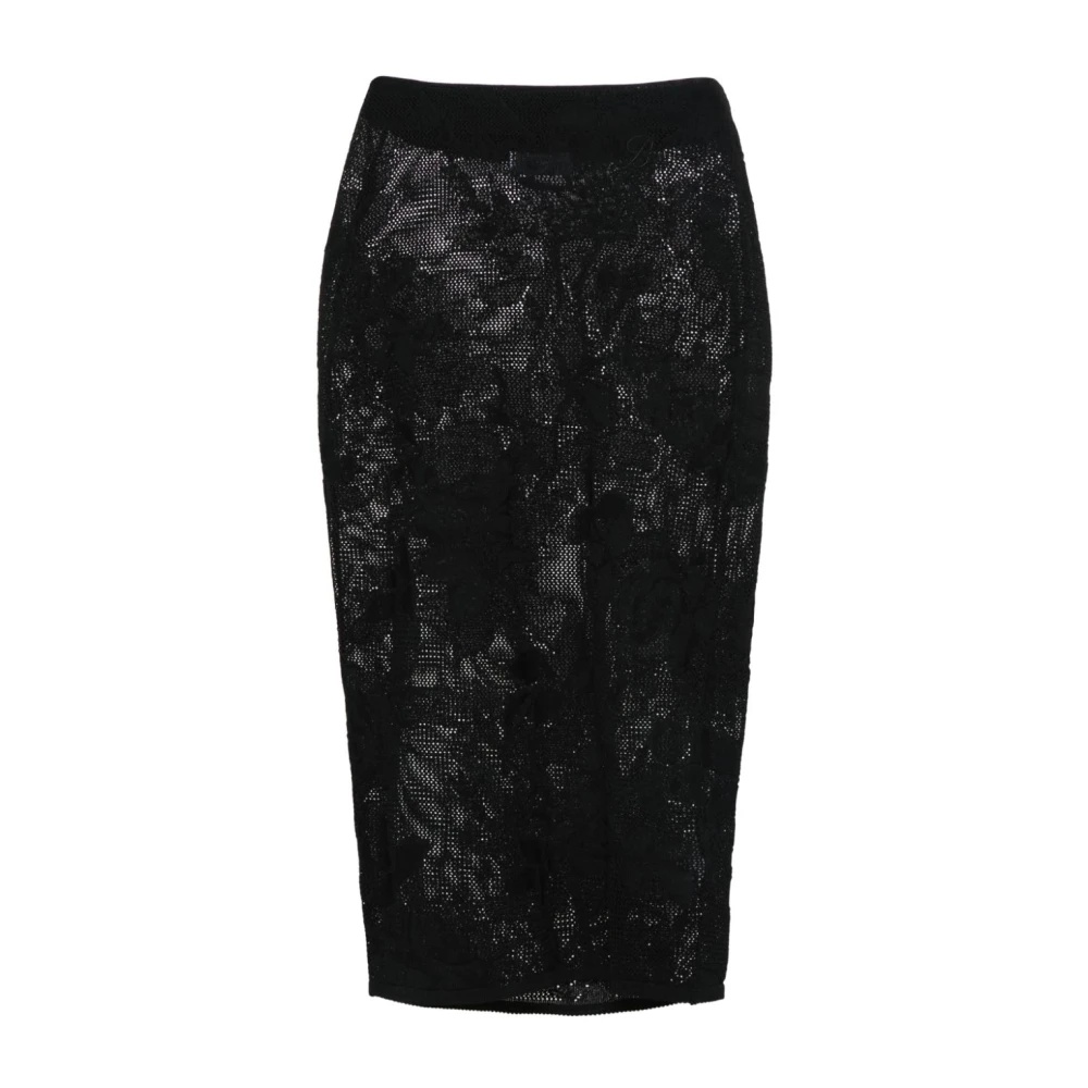 ワンピース BLUMARINE Women Mid Skirts 2A398A 44707 N0990 NERO Black $750 BLUMARINE BLACK MIDI SKIRT SIZE 4 | eBay