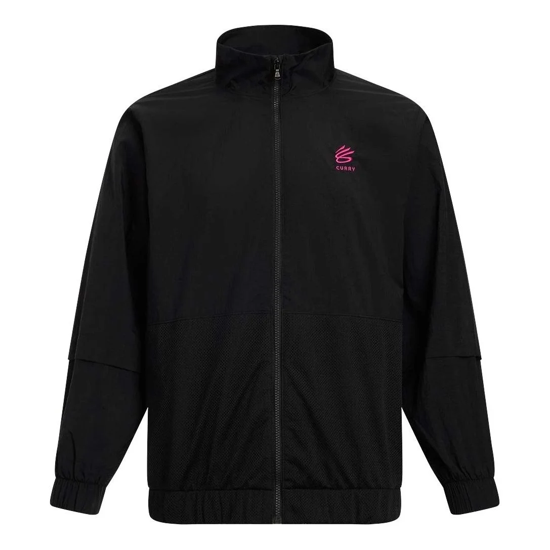 Under Armour Curry Tour Graphic Track Jacket 'Black Pink' 6000781-001 - 1