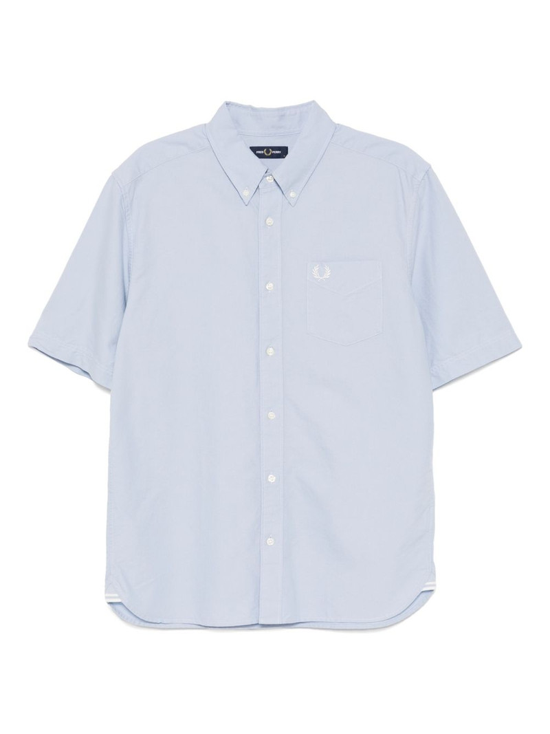 logo-embroidered shirt 1