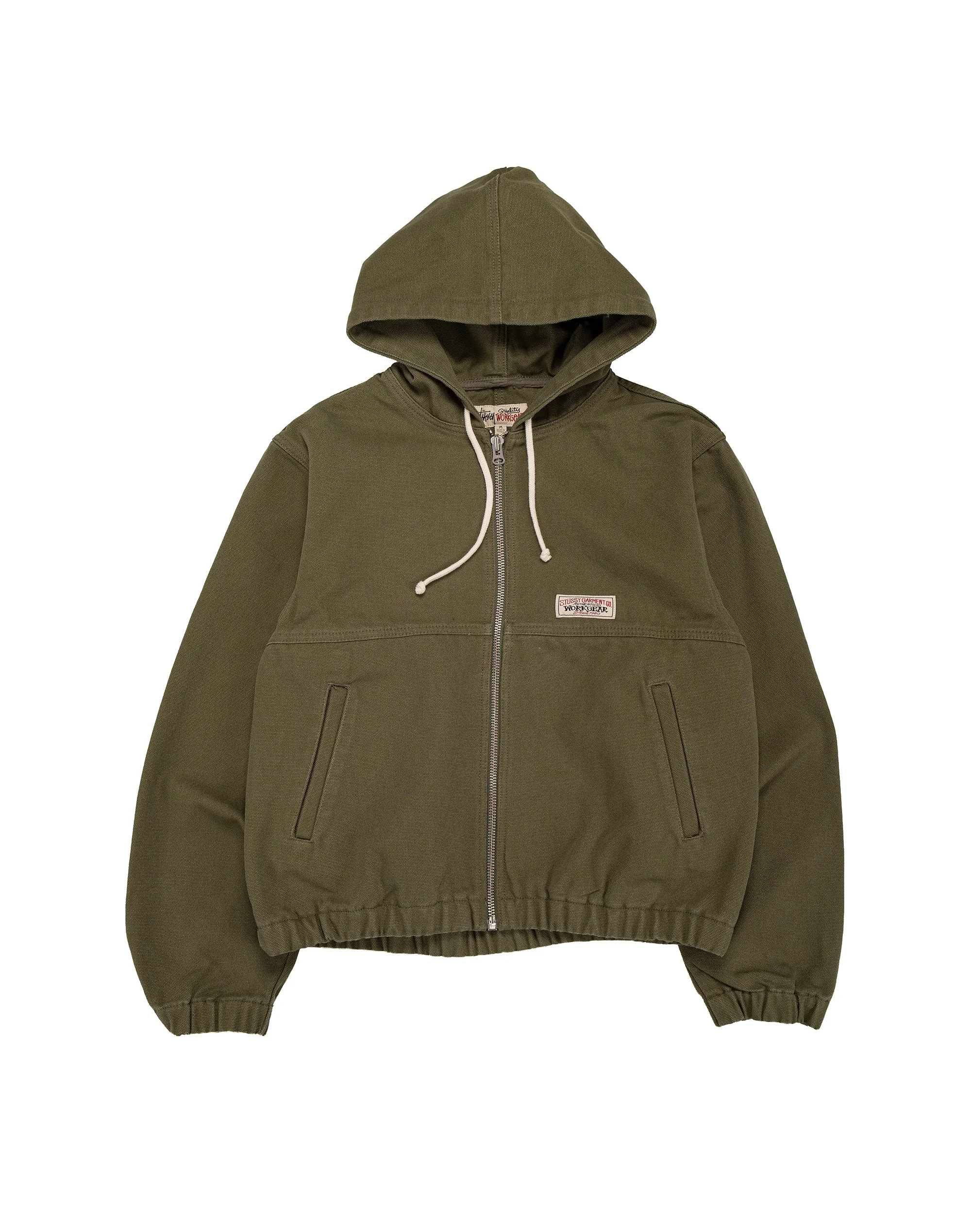 Stüssy Work Jacket Unlined Canvas Olive - 1