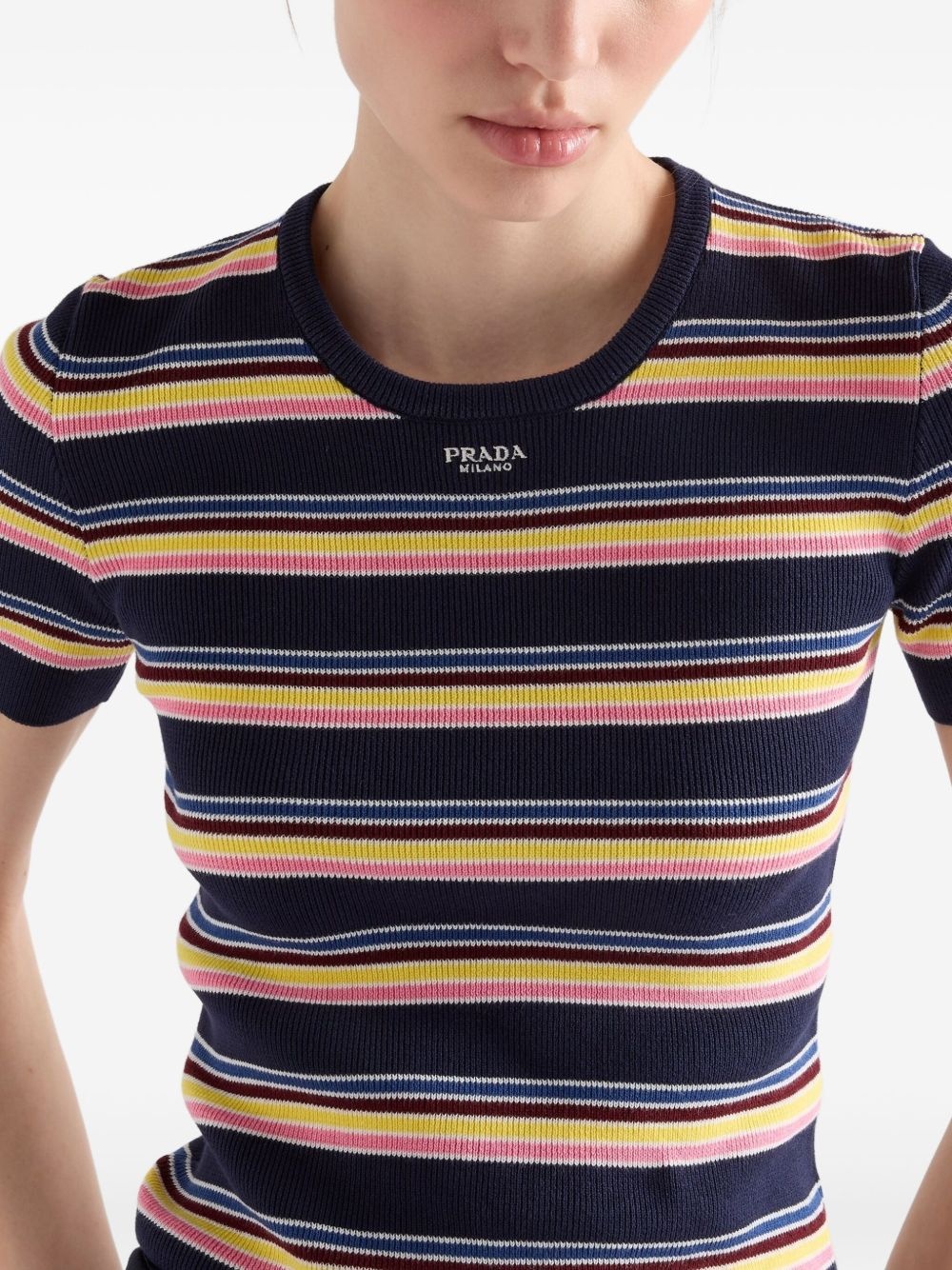 striped T-shirt - 4