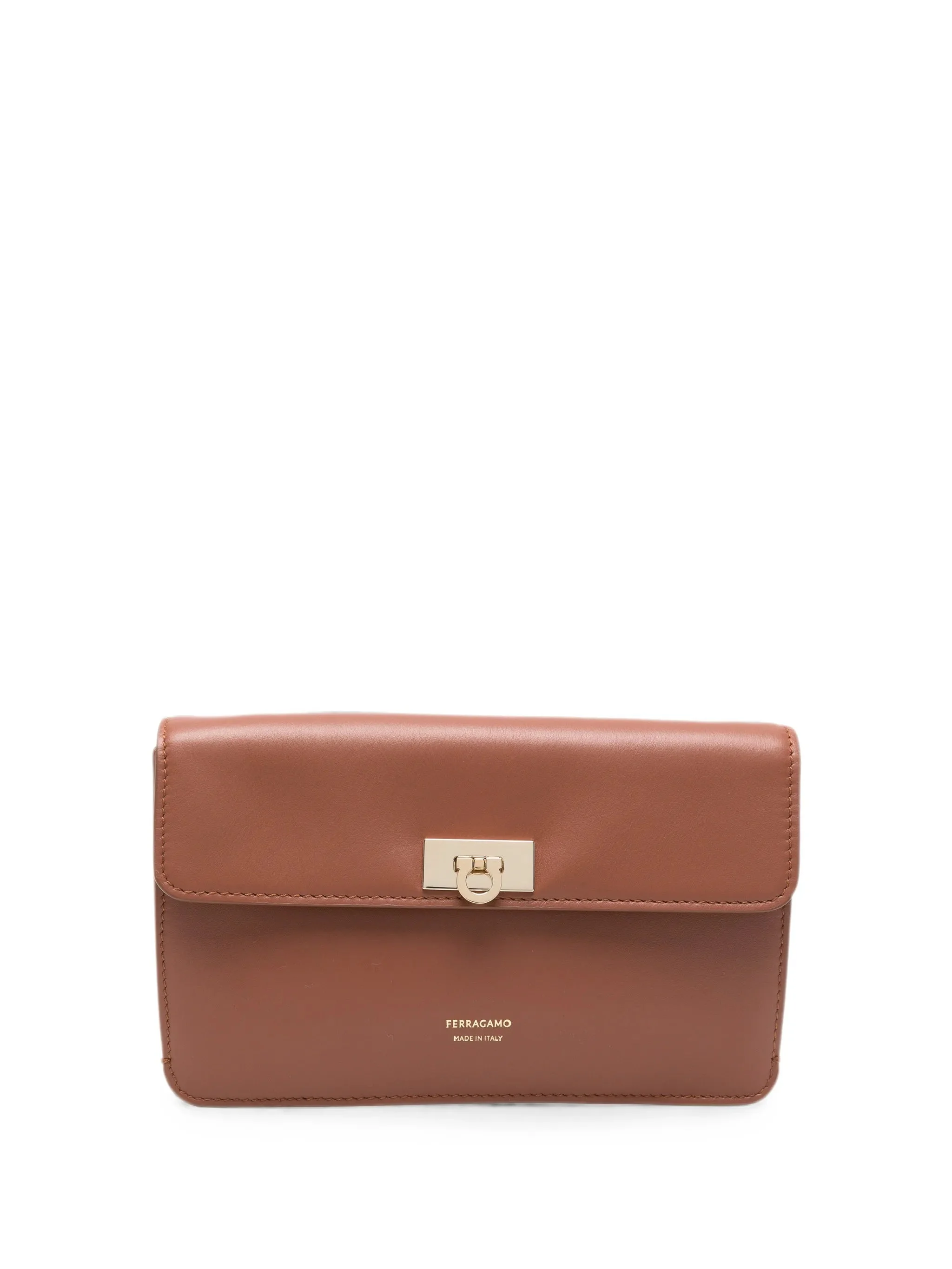 Ferragamo Gancini Flip-lock Clutch Bag - 1