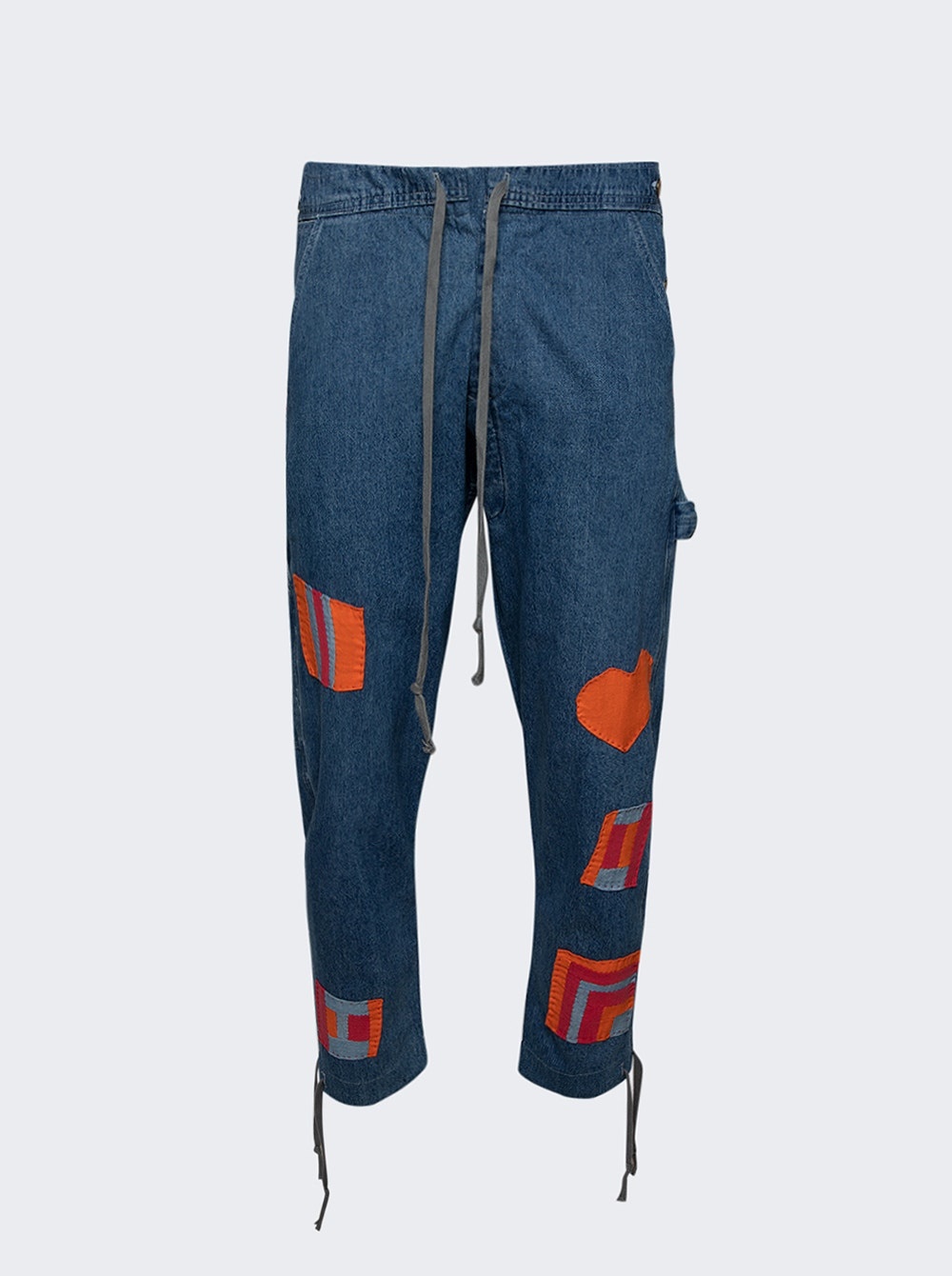 Gee's Bend Patch Overall Lounge Pant Blue - 1