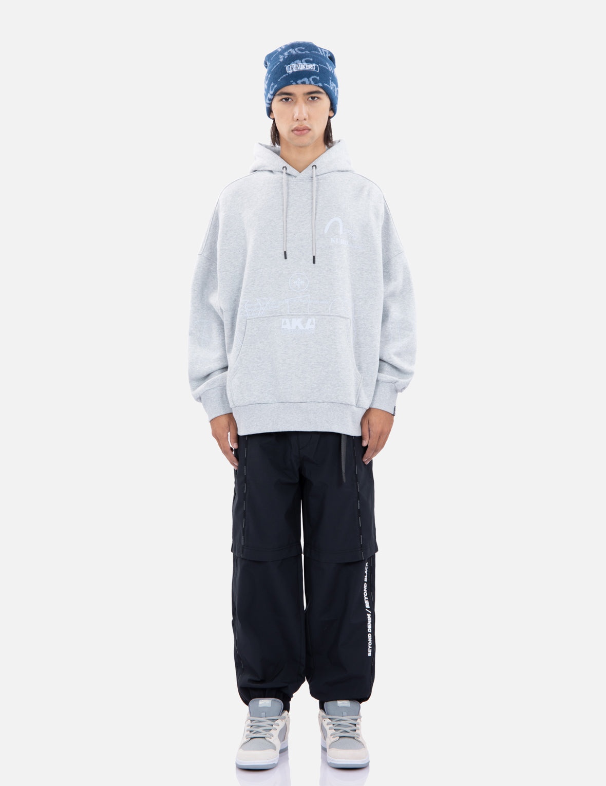Logo Print Oversized Hoodie - 5