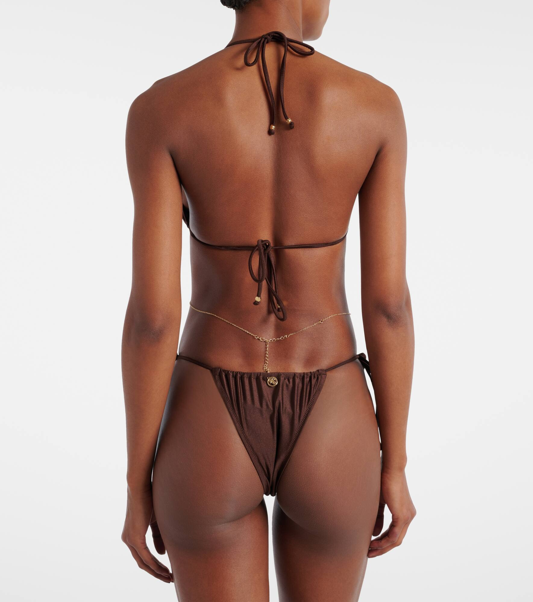 Chain embellished bikini bottoms - 3